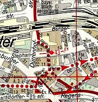 Ist das die Zukunft? Route im Fahrrad-Stadtplan von 1988.